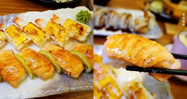 花蓮美崙壽司美食 ▶ 櫻花壽司 ▶ 握壽司、烏龍麵必點 起司蝦、焦糖鮭魚 花蓮平價、高CP值壽司 花蓮中美路壽司、日式料理推薦!