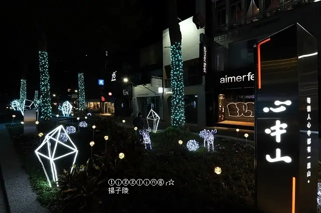 2020閃耀心中山｜點亮心中山線形公園｜閃亮聖誕樹和夢幻藍調燈海秀～