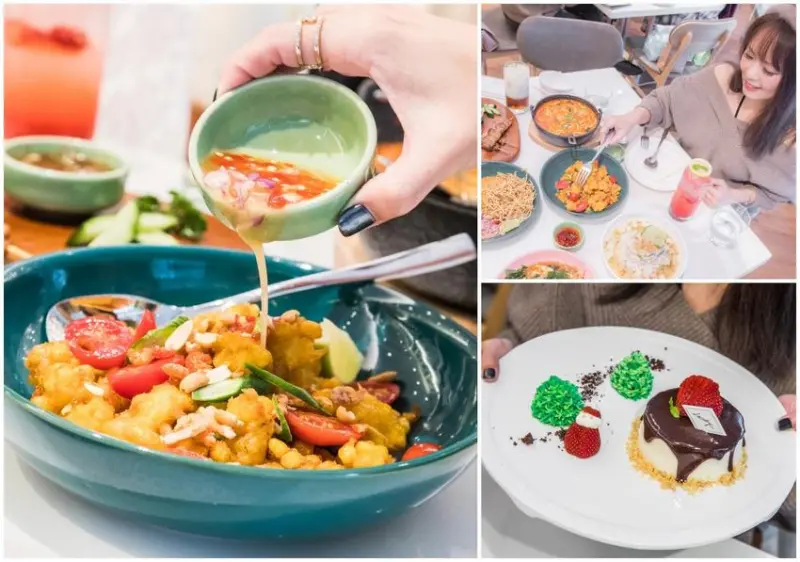 [桃園中壢]桃園泰式料理推薦/中壢美食/美到無法無天的泰式料理，女神級泰式料理插旗中壢！Lady nara桃園中壢SOGO店 - 大手牽小手。玩樂趣