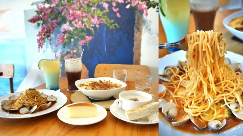 ★嘉義東區★【努逗風味館嘉義店】情侶約會首選浪漫希臘地中海風餐廳。