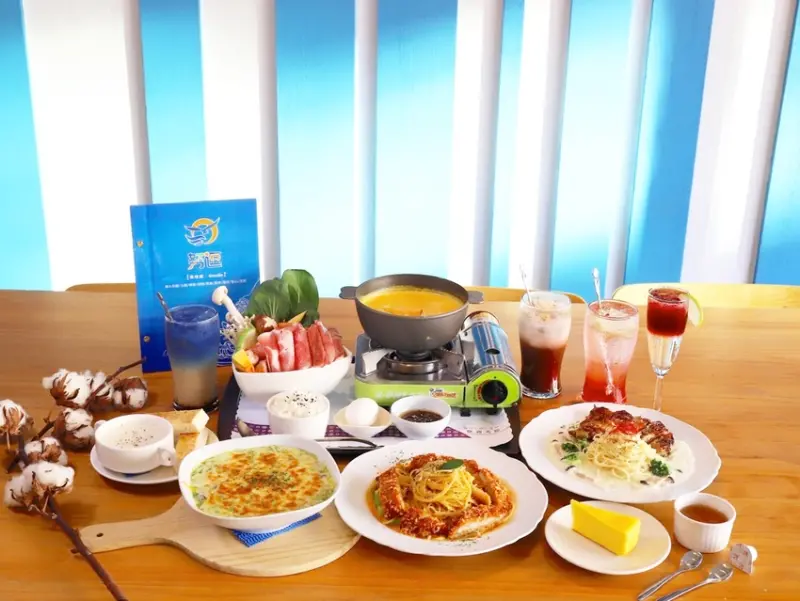 努逗風味館 （嘉義店）：嘉義地中海風格餐廳，平價美味的優質享受~火鍋.義大利麵.燉飯.焗烤通通有｜12月消費打卡送天婦羅｜嘉義聚餐餐廳推薦.可包場.無障礙空間 - 進食的巨鼠