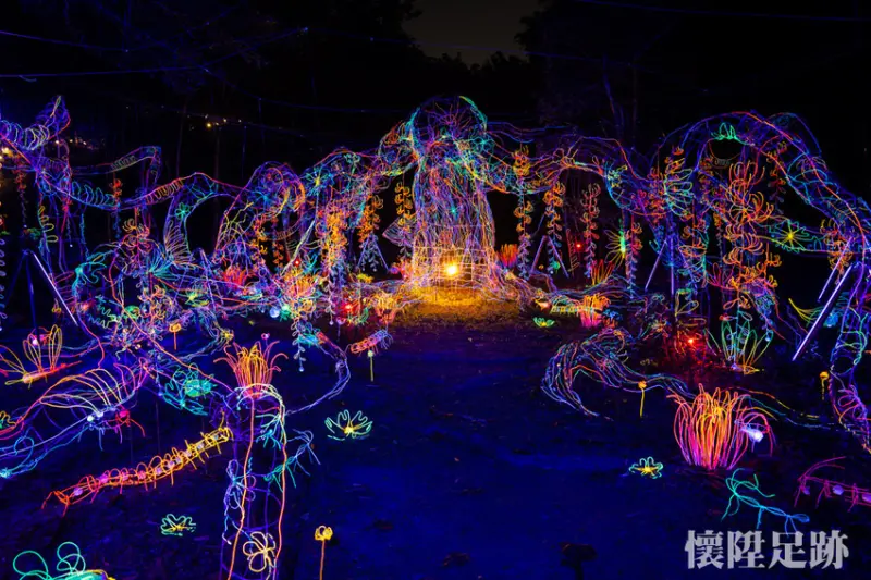 2020台南龍崎空山祭｜山城的夜曲響起，虎形山上一片絢麗，龍崎光節空山祭光影紀錄