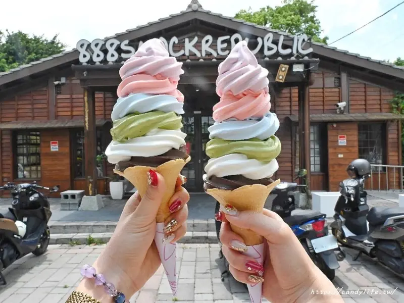 66 Cheesecake│彰化超夯「彩虹霜淇淋」，一次吃到六種口味！還有會跳舞的北海道起司蛋糕及超難預訂的曲奇餅乾～