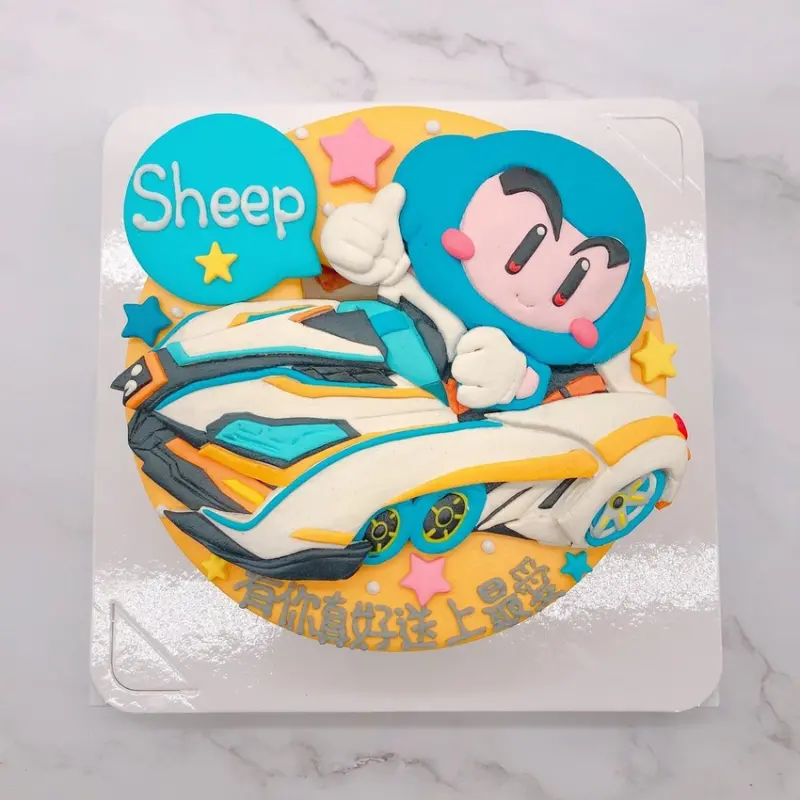 最熱門跑跑卡丁車Rush+造型蛋糕推薦,藍寶生日蛋糕開箱