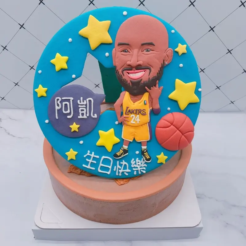台北Kobe Bryant生日蛋糕手作推薦,NBA客製化蛋糕作品分享