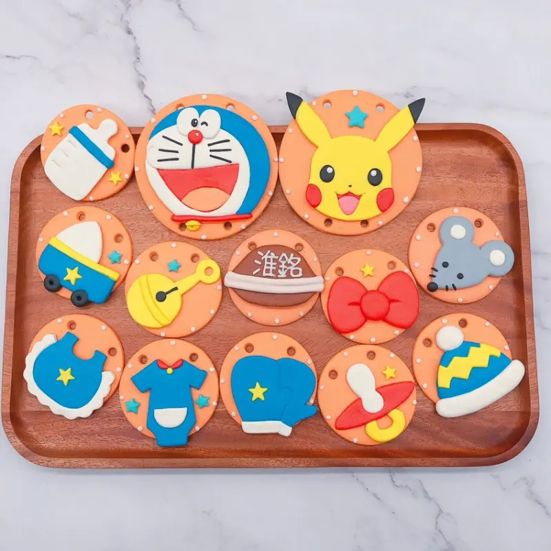 台北寶寶收涎餅乾推薦,哆啦a夢造型餅乾宅配