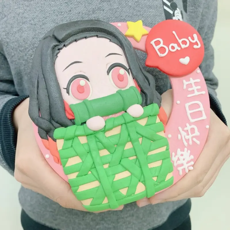 鬼滅之刃生日蛋糕推薦,男友最愛的禰豆子及無一郎卡通造型蛋糕開箱