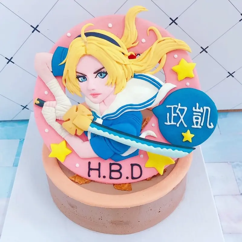 傳說對決生日蛋糕開箱,台北超逼真的刀鋒寶貝造型蛋糕開箱分享