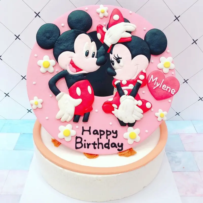 米奇米妮造型蛋糕推薦,台北米老鼠生日蛋糕訂購開箱心得