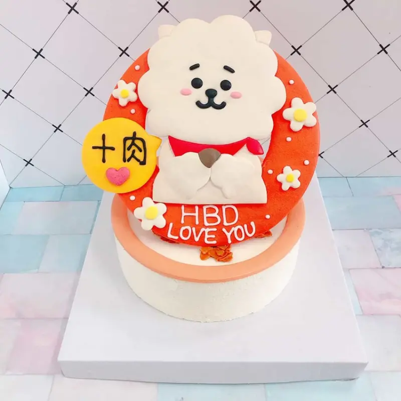 BT21造型蛋糕手作推薦,BTS防彈少年團生日蛋糕作品分享