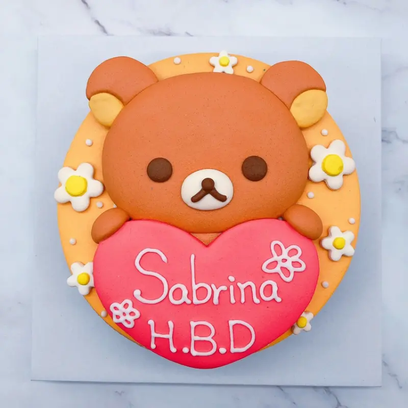 新北市拉拉熊手作造型蛋糕推薦,懶懶熊生日蛋糕訂購分享