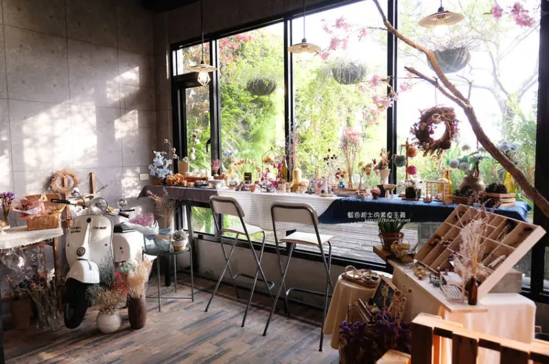 彰化田尾│東道咖啡屋-庭園花藝咖啡下午茶，好拍乾燥花屋，就在田尾公路花園 - 藍色起士的美食主義