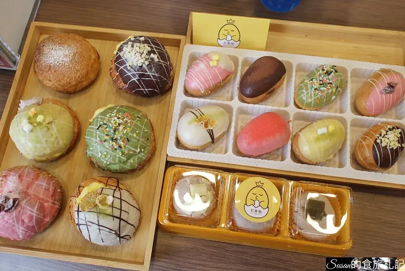 大里伴手禮|彩菓燒不只有飲品還有超繽紛超可愛的彩泡芙、彩冰心球、彩蛋糕可以選擇