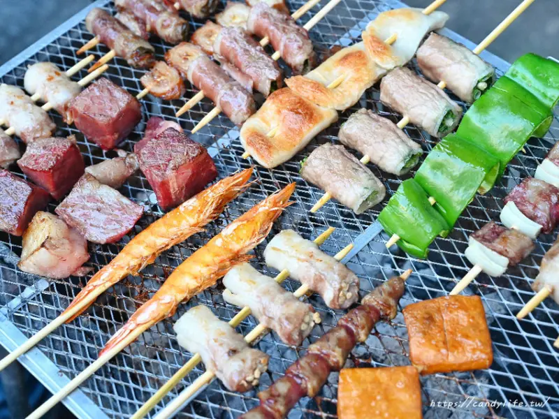就醬子烤吧│中秋烤肉最佳首選，預購串燒類只要78折，想吃什麼自己搭，新鮮食材宅配到家，免前置作業，直接烤超便利～