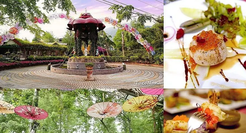 楓華台一渡假村│台一璀璨三十週年》唯一特色花神廟，參加花神季祈福活動，將幸福小盆栽帶回家！FLORA套餐以花入菜，享用浪漫晚餐！園區內現採新鮮花朵與蔬菜，吃得最健康！│南投美食