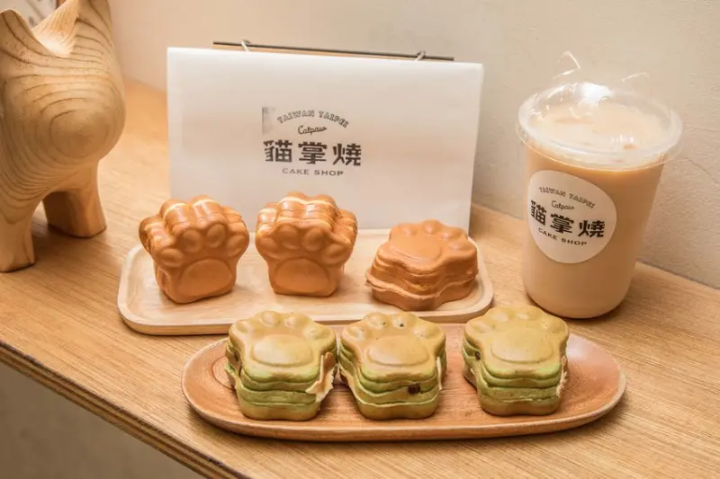 [台北大安]台北甜點推薦，愛貓控都融化了，萌翻天貓掌燒！貓掌燒き通化街店 - 大手牽小手。玩樂趣