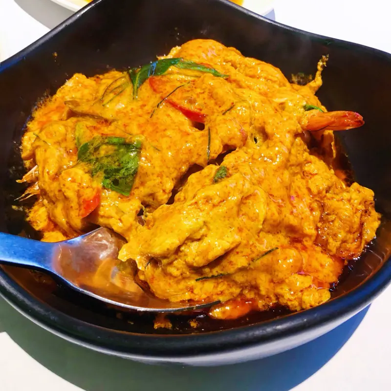 [台北泰式]鮮香滑嫩的泰式咖哩蝦/請客聚餐好選擇「非常泰」中山國中站/美味特色泰式料理/套餐選擇多(附菜單)