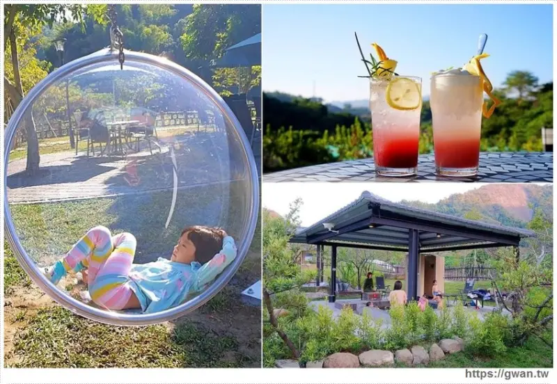 台南最新溫泉泡湯景點，獨立露天湯池還有夢幻泡泡鞦韆！