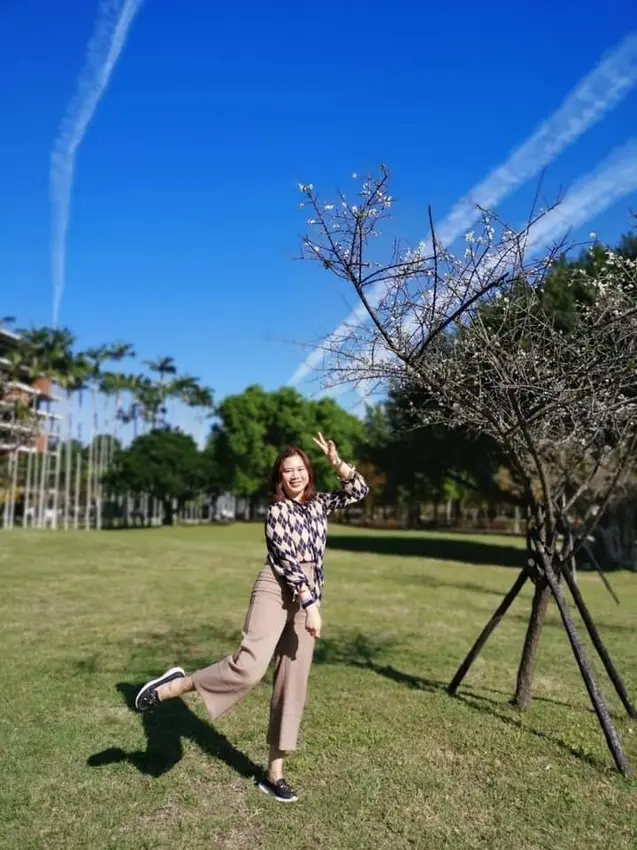 Jessica遊記2020年1月4日秋天的士林官邸-梅花與落羽松爭奇鬥豔