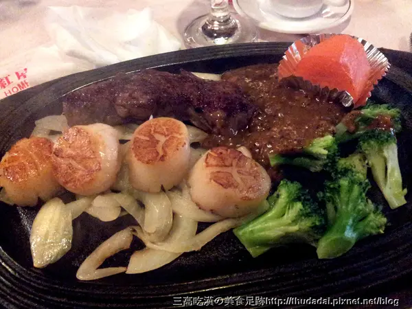 [午餐食記] 紅屋牛排 (南京店)~美國牛小排+干貝、深海龍鱈魚