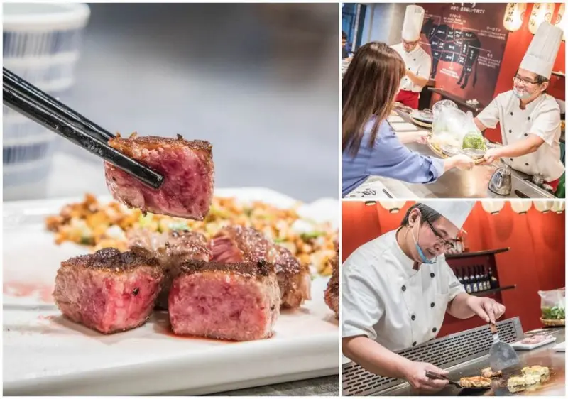 [台北信義]台北鐵板燒推薦，和牛進口商的逆襲！五百元就能吃日本A5和牛套餐！寅藏鐵板燒 - 大手牽小手。玩樂趣