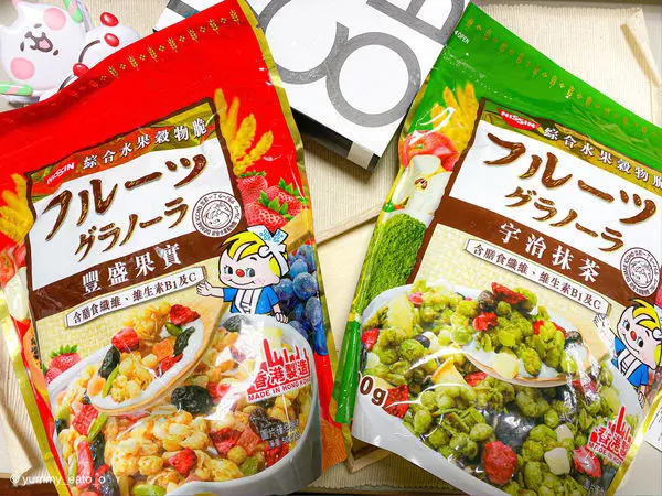 (宅配美食)日清豐盛果實穀物脆 健康穀片早餐 日清麥片 低熱量點心 水果麥片 抹茶麥片推薦 懶人早餐