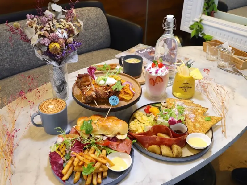 Collage Cafe 咖楽聚-仁和店：台南東區高CP值早午餐廳/午茶咖啡店，提供優質美味的早午餐盤.燉飯.義大利麵.舒芙蕾甜點｜台南聚餐餐廳推薦.下午茶餐廳.甜點咖啡店 - 進食的巨鼠