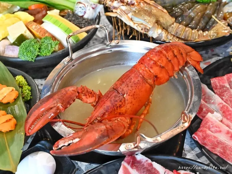 絕品鮮鍋│台中海線高CP值鍋物推薦！不必花大錢也能爽爽吃活體龍蝦、海膽粥及和牛，天天客滿，建議先訂位～