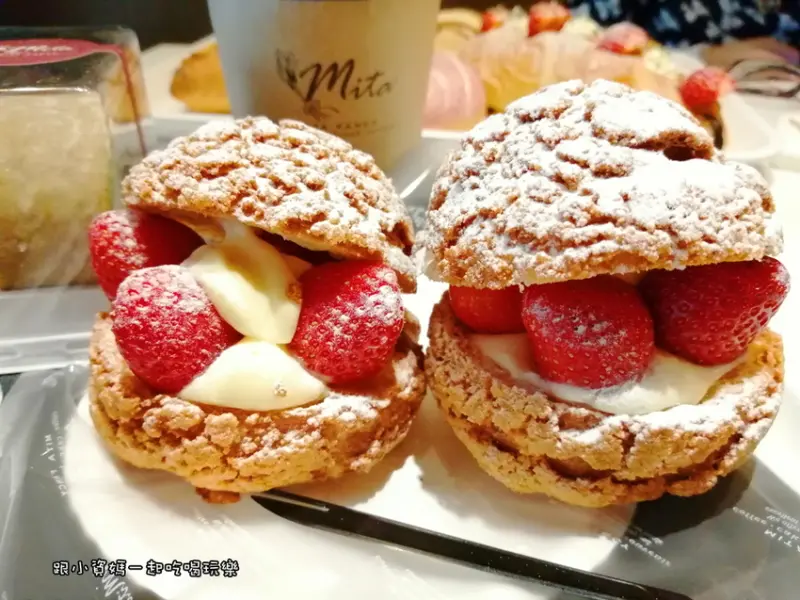 【台北美食記】米塔手感烘焙南京店 麵包甜點控必吃 生乳捲 草莓泡芙 讓你幸福感十足 鄰近捷運中山站 新光三越南西店 下午茶推薦