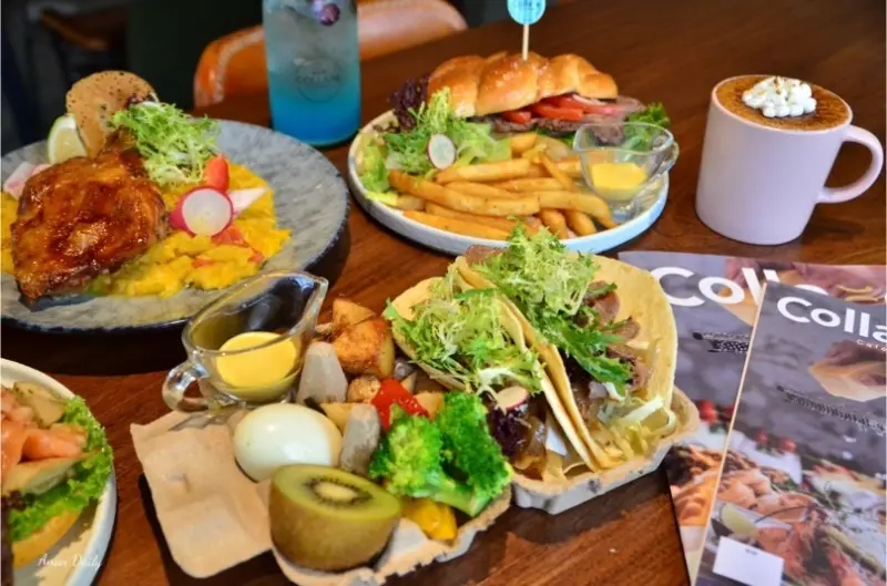 | 高雄美食 |擺盤繽紛餐點份量十足澎湃早午餐/Collage Cafe 咖楽聚 高雄北平店