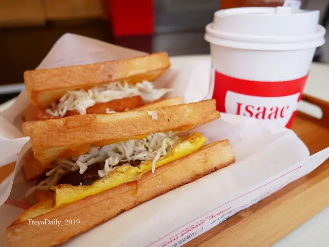 2020, January 走吧台北哪裡吃美食：Isaac Toast&Coffee 中山區 松江南京四平商圈 韓國超人氣三明治