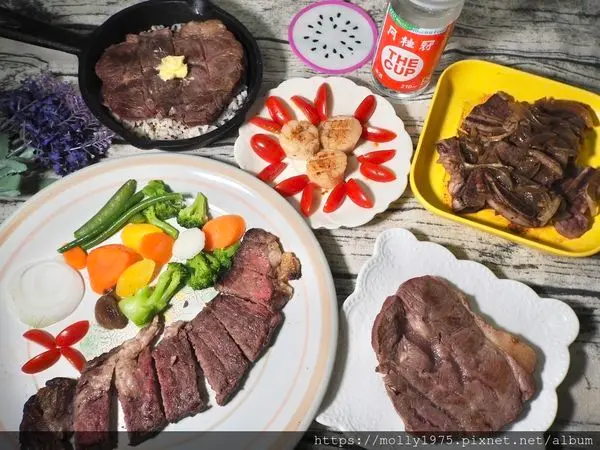 【冷凍食品推薦】愛食鮮iCeFresh超狂海陸組合(愛食鮮安格斯牛排+北海道干貝組)過年圍爐最佳組合/送禮自用兩相宜