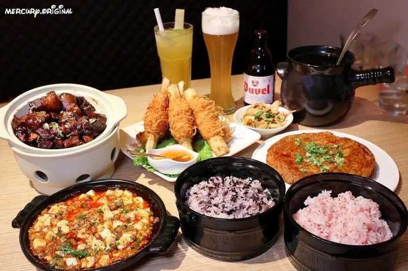 時時香台中勤美誠品美食｜瓦城旗下中菜品牌，融合川台粵跨菜系中式料理，三種米飯吃到飽