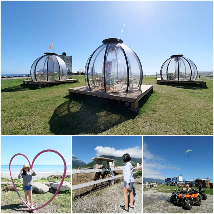 花蓮景點⎪崇德瑩農場。絕美海洋泡泡屋、超大草原放牧餵動物，環湖露營，超棒的免費景點！ @捲捲頭 Wonderful 品味。生活