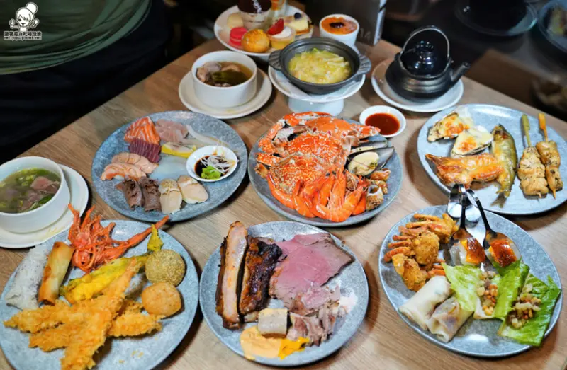 帕里巴黎自助餐 高達200道美食佳餚、帶你環遊世界吃美食 x 聯上大飯店、吃到飽 - 跟著尼力吃喝玩樂＆親子生活