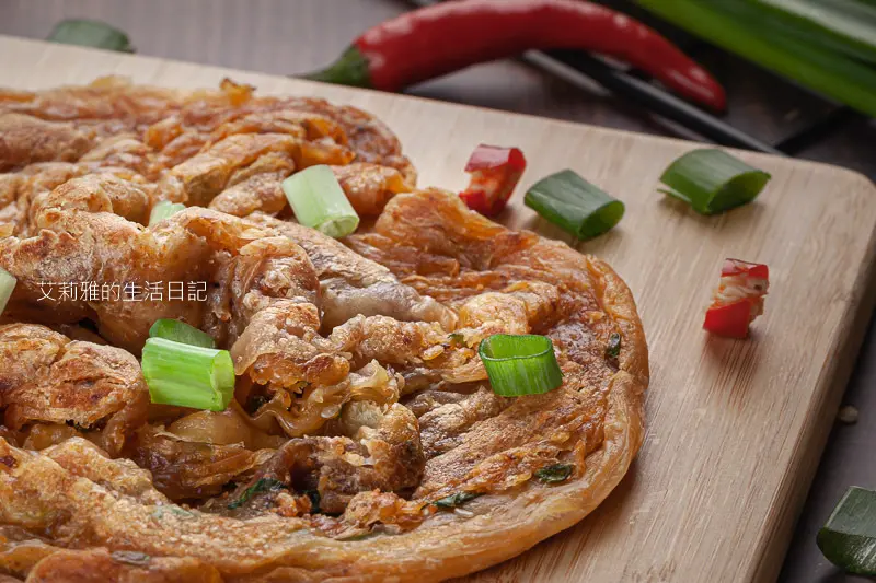 八口田麵點工房椒麻花生拔絲蔥抓餅&原味拔絲蔥抓餅｜團購抓餅冷凍蔥抓餅分享