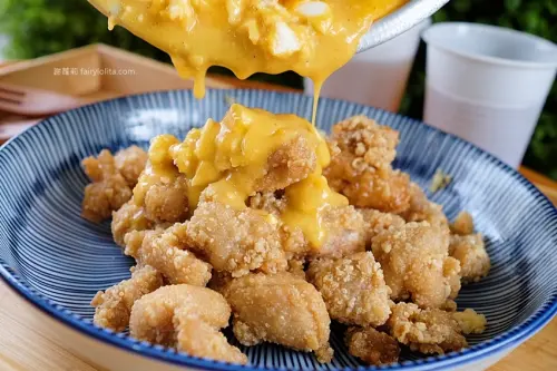 超犯規！黃橙起司土石流，第一家「金沙鹹蛋黃」鹹酥雞，全台中只有這裡吃得到！