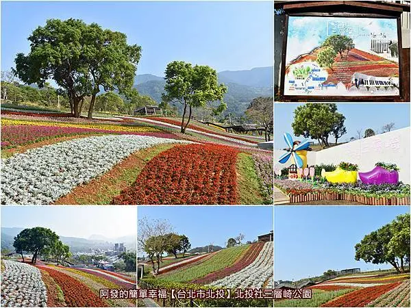 ﹝台北市北投遊記﹞北投社三層崎公園　不必出國至北海道賞花，一年一度台北版的富良野花海〝2021花現三層崎〞花季開跑囉～（01/26花況）　／彩虹花毯瀑布花海／台北市偽出國賞花必訪景點／台北免費賞花景點