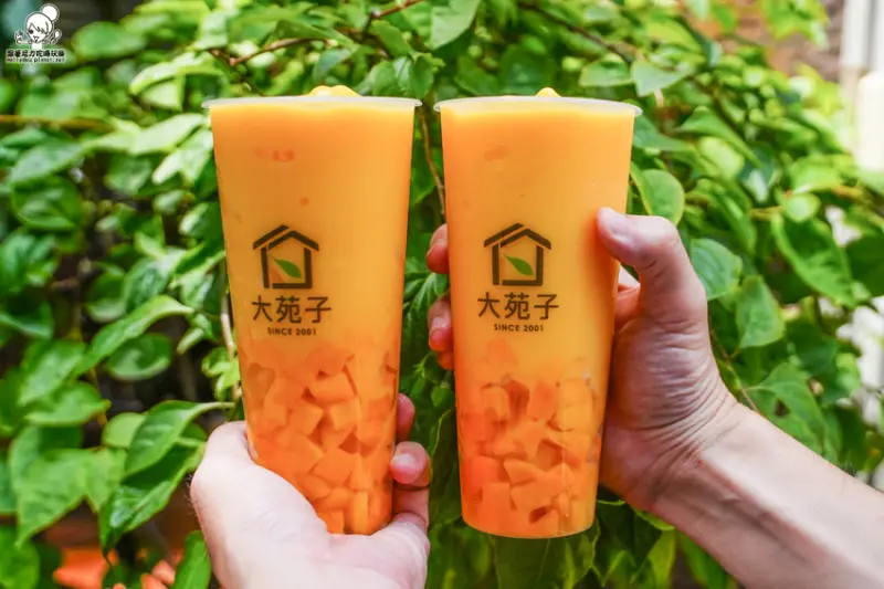 超芒爆料 愛文芒果冰沙 Double Double、愛文芒果冰沙，夏日首選必喝大苑子 四倍量芒果飲品 - 跟著尼力吃喝玩樂＆親子生活