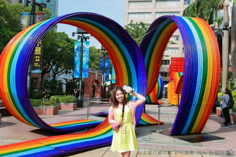 【台北景點】IG熱門景點！巨型彩虹連結溜滑梯Rainbow Bridges 免門票！展覽作品 台北當代藝術館 展覽至11/20