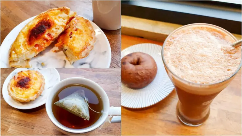 【林園美食】 謎思咖啡林園店 銅板價下午茶 起司鹹派/巧克力貝果  悠閒打屁好去處