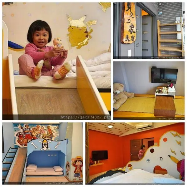 {宜蘭住宿}宜蘭五結鄉民宿推薦-海鷗管家「貝兒的家」，交通方便四通八達，各大景點只要10分鐘車程，還有皮卡丘、海賊王主題溜滑梯房型，讓寶貝玩到不想睡！