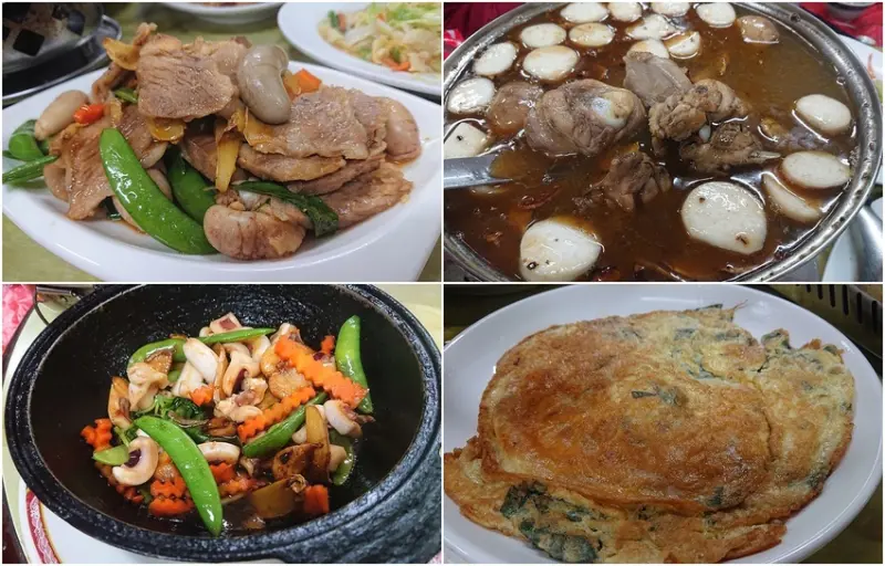 南投美食。皇家小吃館 在地人帶路 在地特色熱炒 全酒料理的麻油雞 麻油松阪雞佛