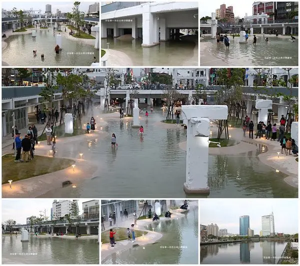 『台南。河樂廣場』～打卡新地標／夏日戲水／有更衣室廁所