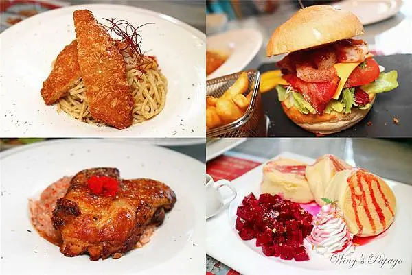 板橋義式餐廳／義饗屋／超柔軟舒芙蕾，甜點下午茶，疊高高漢堡，義麵燉飯口味自己選，義式料理，開放加盟中／板橋站大遠百美食。