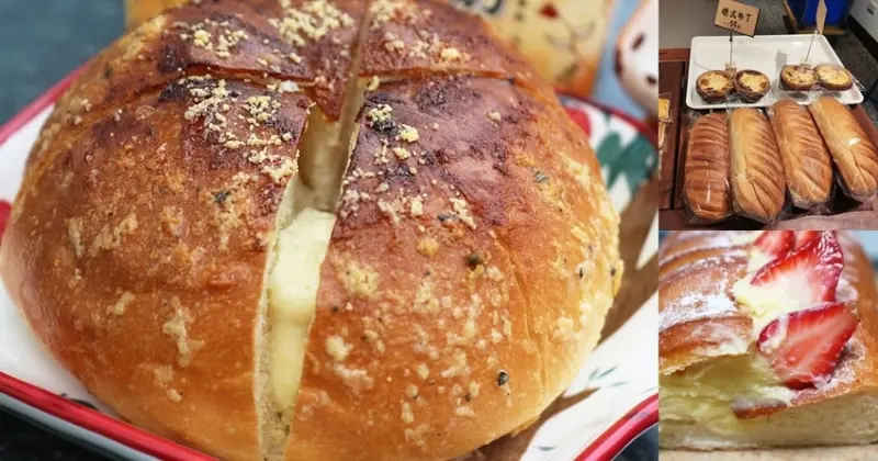台南東區乳牛吐司平價美味麵包選擇  不出國也能吃到韓式江凌大蒜麵包