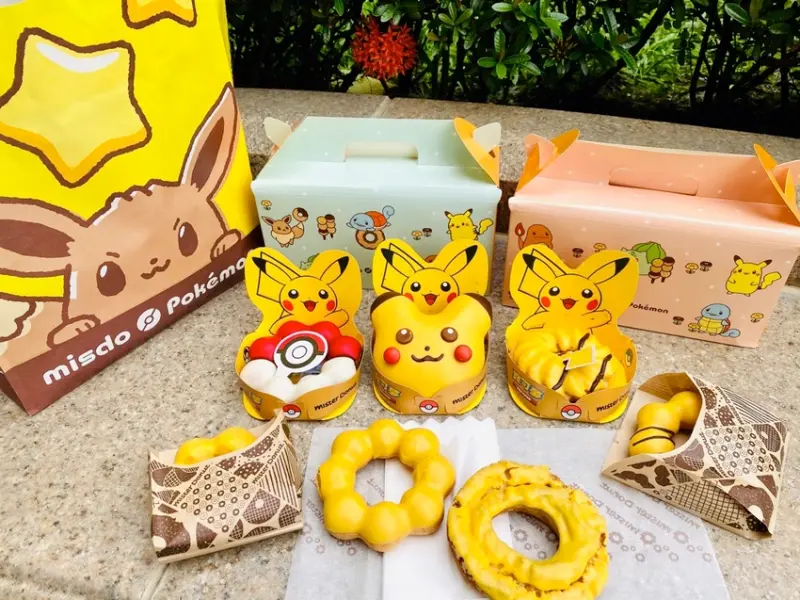 Mister Donut Pokémon：當甜甜圈碰到寶可夢，會變成???期間限定！皮卡丘甜甜圈來啦!!!同期推出-屏東九如檸檬沾醬口味甜甜圈/聯名活動全整理 - 進食的巨鼠