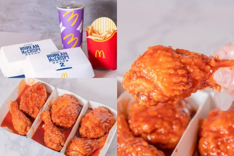麥當勞期間限定美味，韓風炸雞腿，強勢回歸。新口味，蕎麥芝麻冰炫風，強勢登場。