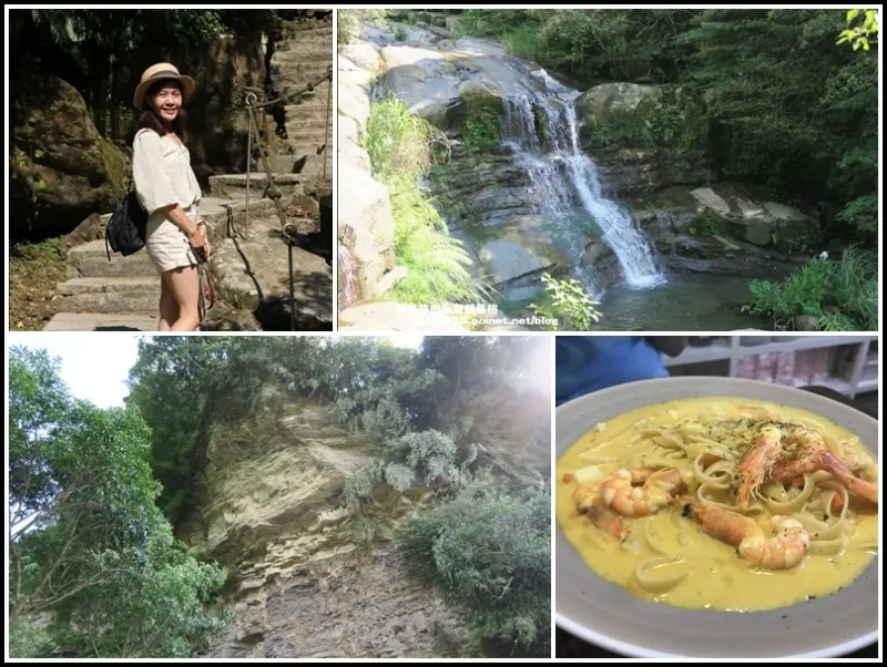 新北。平緩好走汐止姜子寮絕壁步道瀑布｜在地人大推cp值高的米麥洋廚館