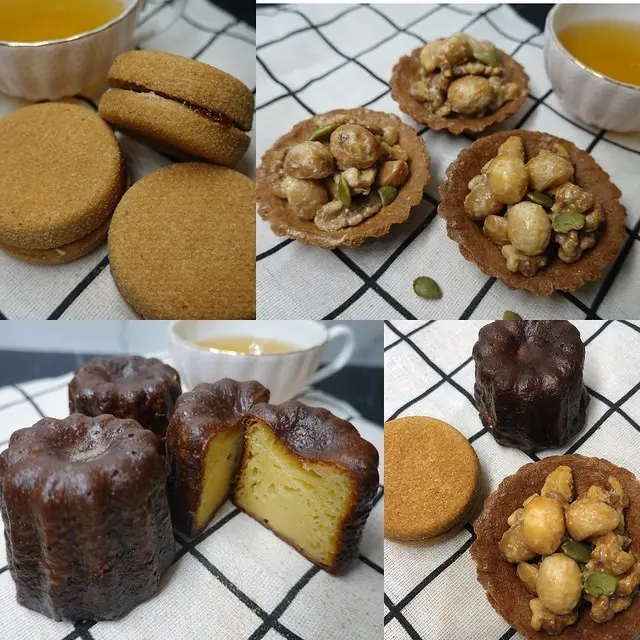 台北咖啡甜點店|旭本舖Foody House –法式馬卡龍鳳梨酥、堅果塔、可麗路、鹹派、生乳捲等甜品，上引水產附近的一間咖啡廳